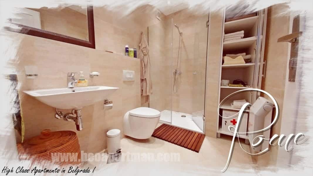 shower washbasin and cabinet