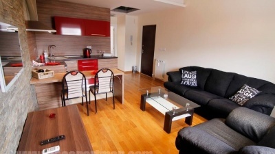 SIGMA apartment Belgrade, living room and kitchen