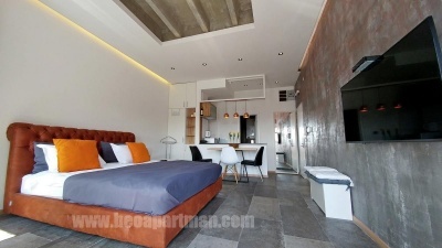 krevet i plafon PRINCEZA luks apartman Beograd