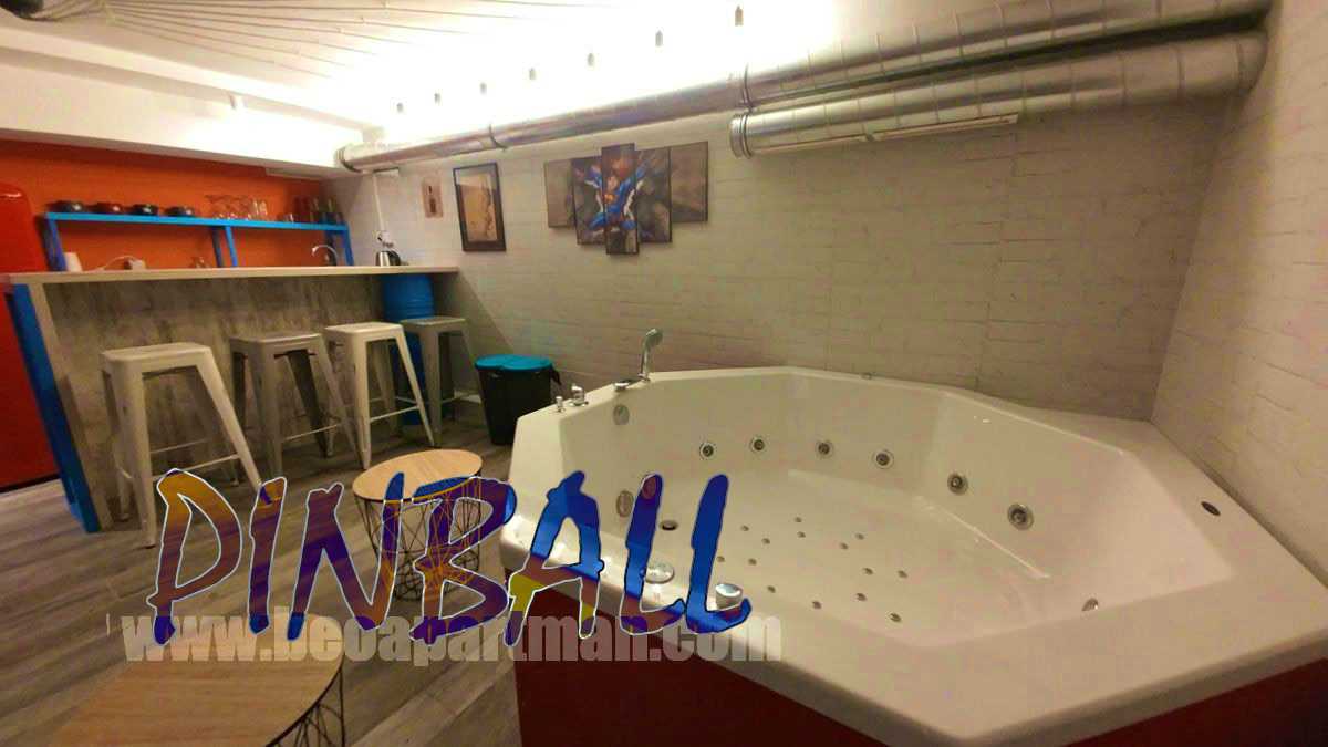 jacuzzi close up party apartment in Belgrade PINBALL